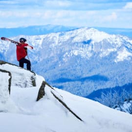 skier at Mt Stirling